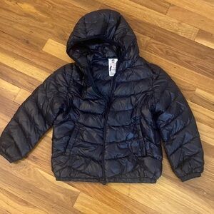 Ikali Girls Black Puffer Jacket Size 7/8